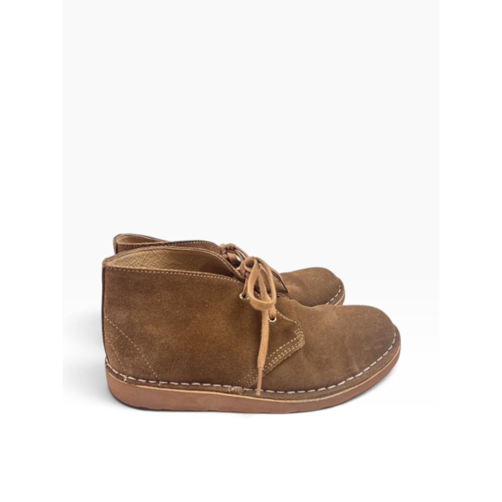 LL Bean Womens Brown Suede Lace Up Chukka Ankle Shoes Size 8 Excellent